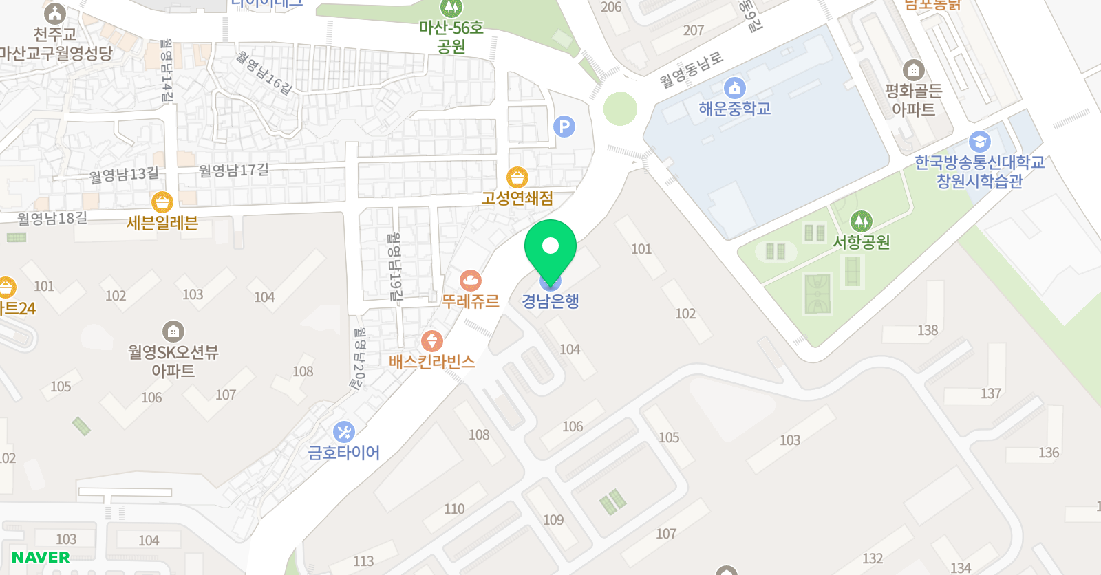 어린음악대 월영원 위치