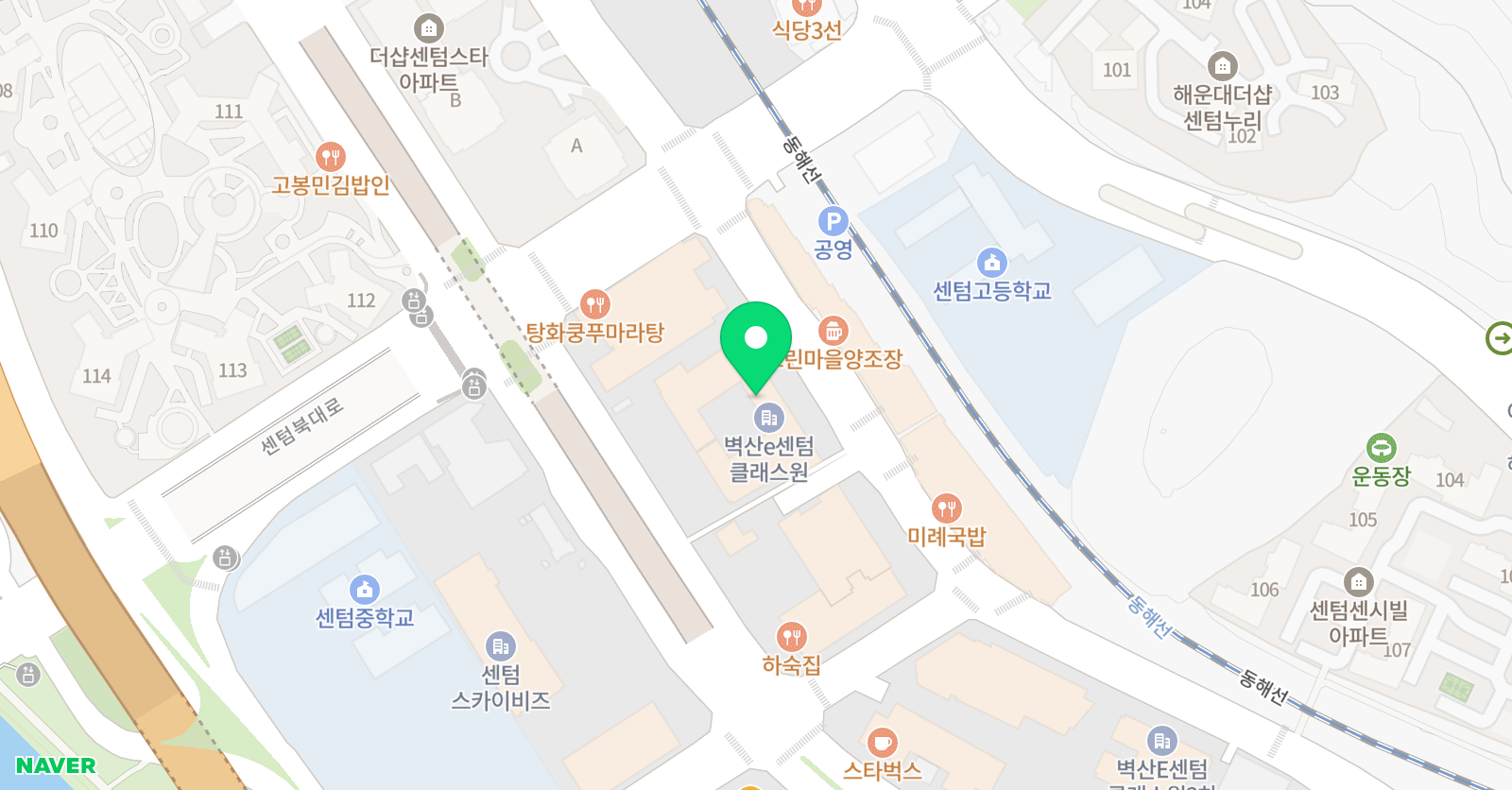 메디프리언스 학원 위치