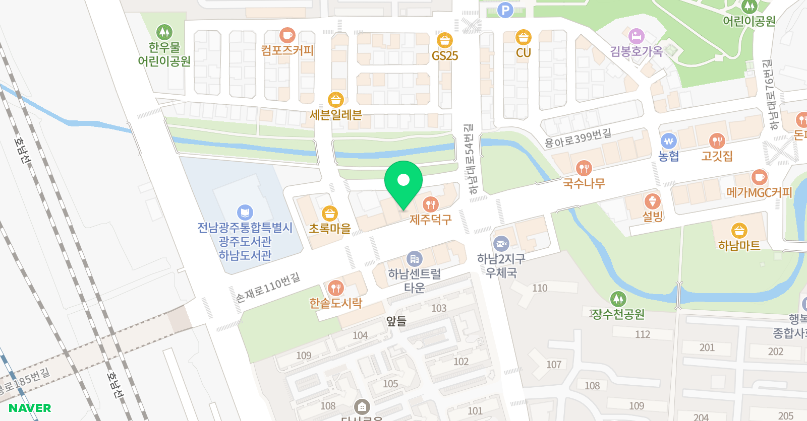 지앤비 영어 매쓰피아 수학학원 위치
