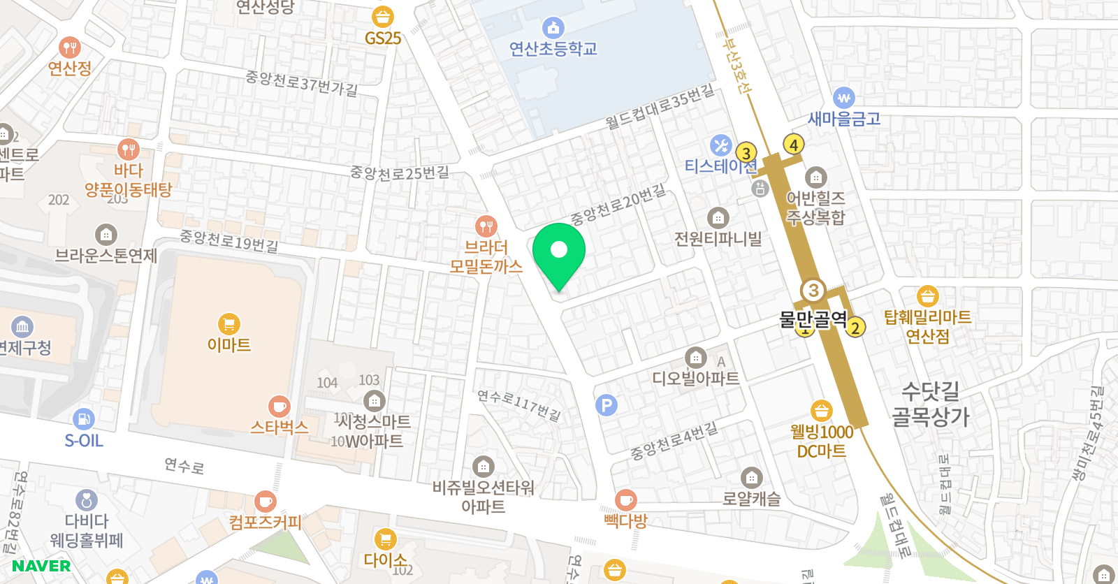 그린나래 음악학원 위치