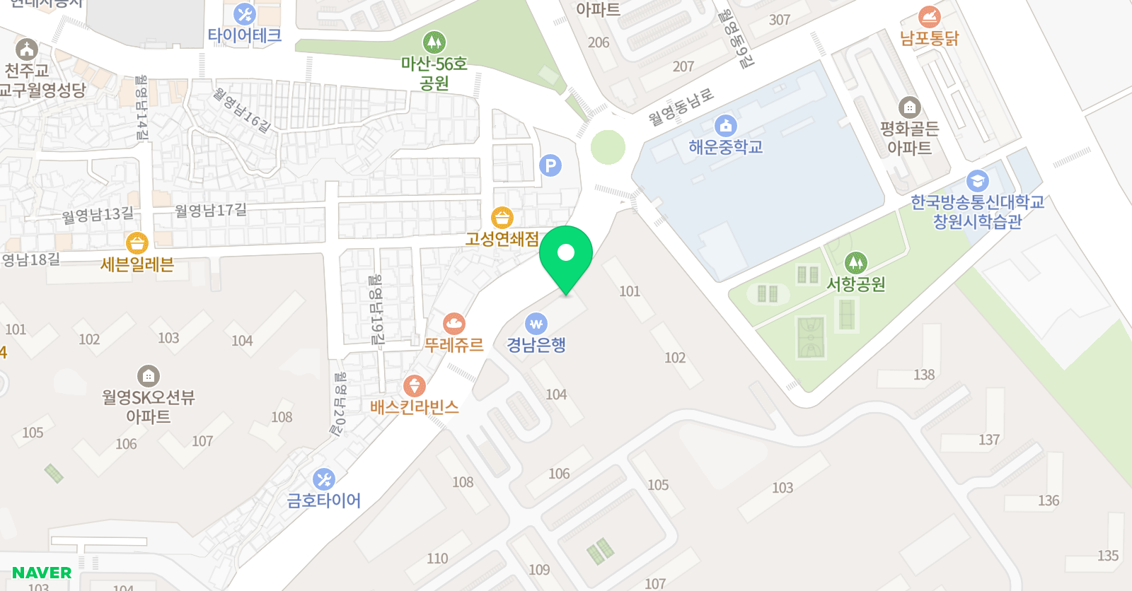 엠제이 영어학원 위치