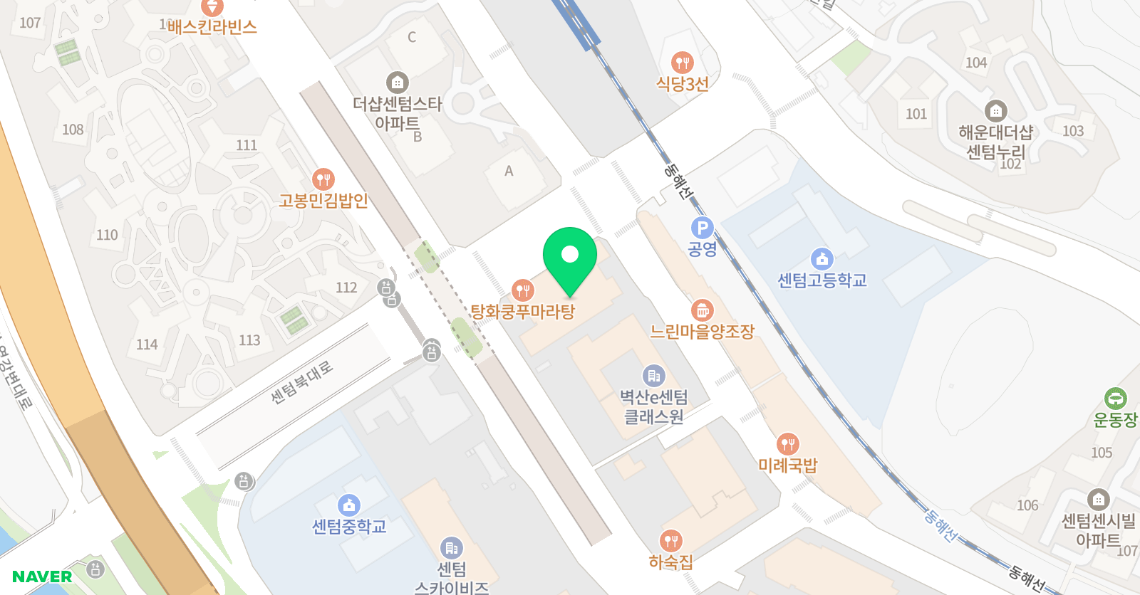 리딩리더아카데미 센텀시티본원 위치