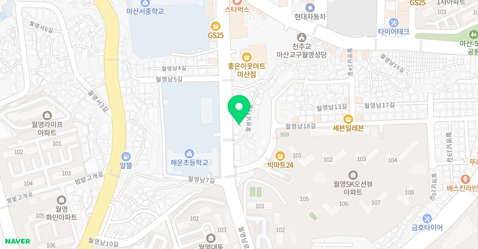 하버드 학원 위치