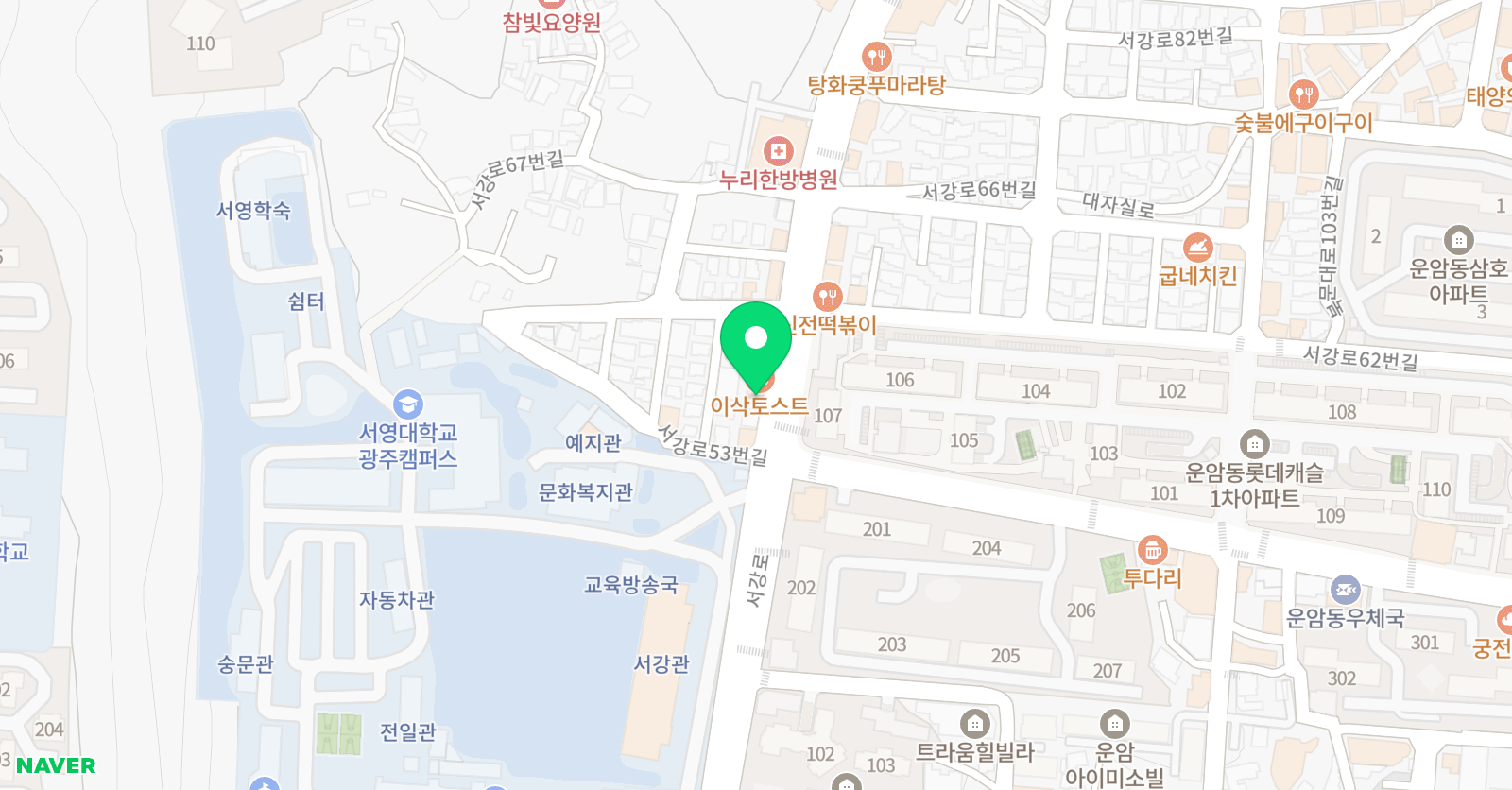 정기찬스파르타 영어 위치
