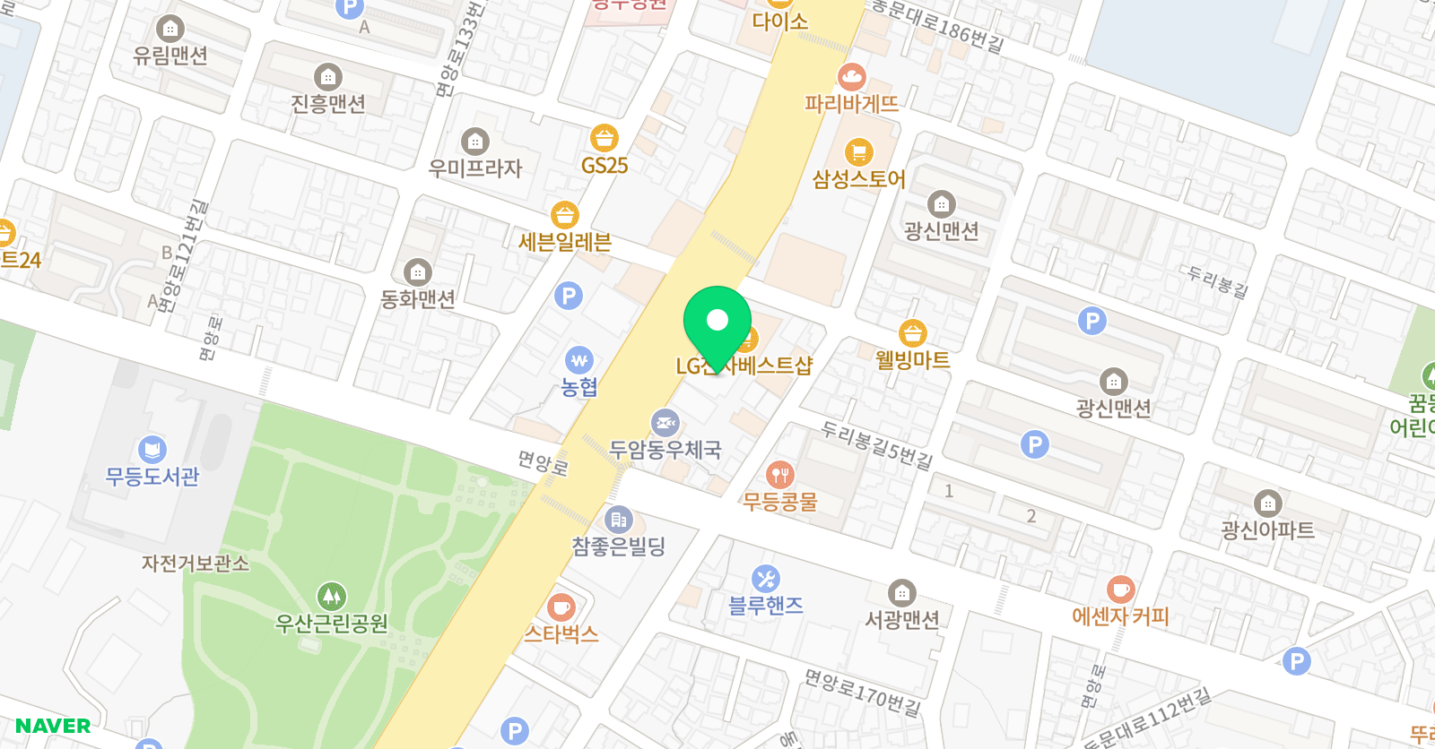가우스 수학전문학원 위치