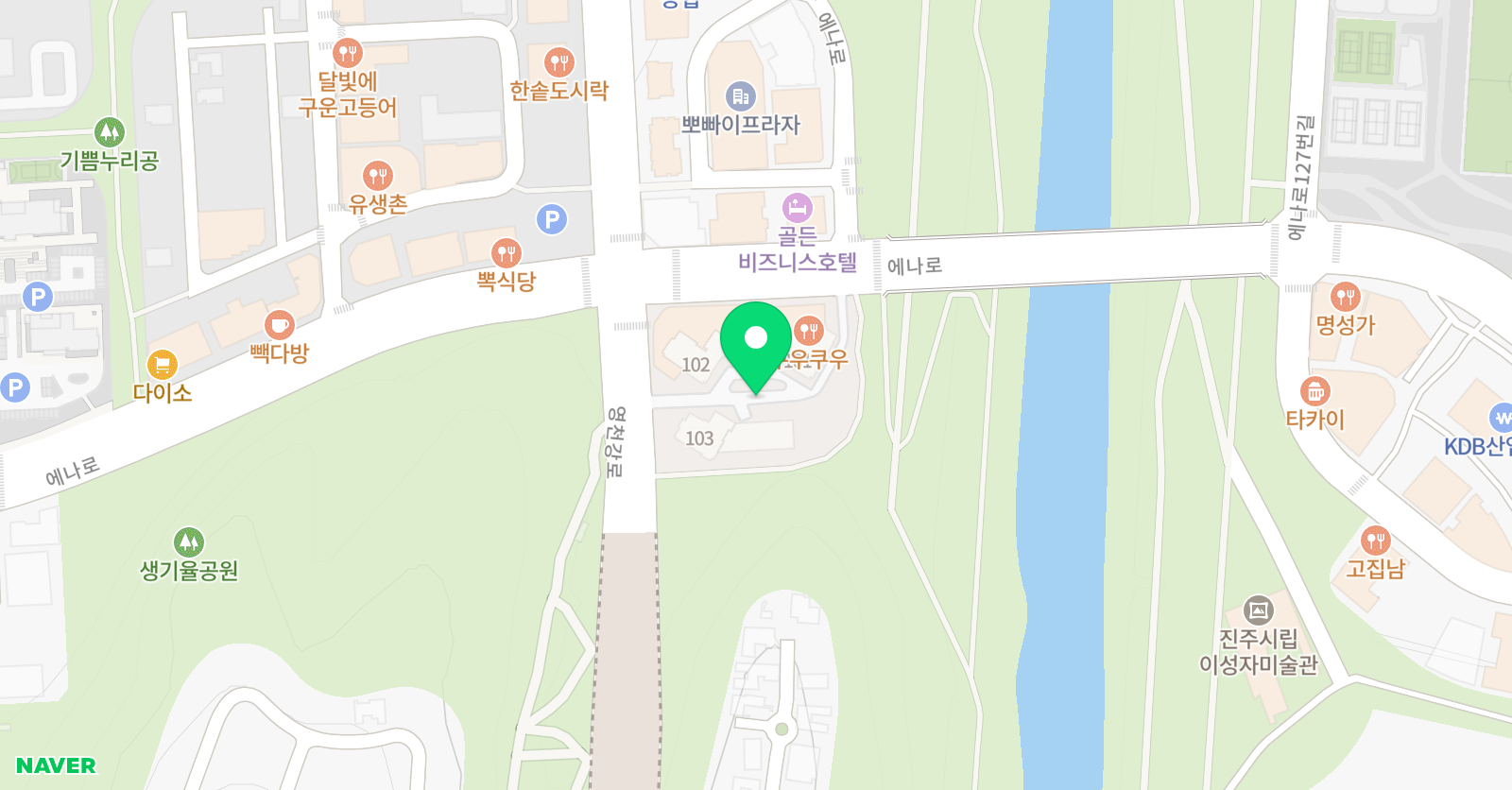 폴리 어학원 진주캠퍼스 위치