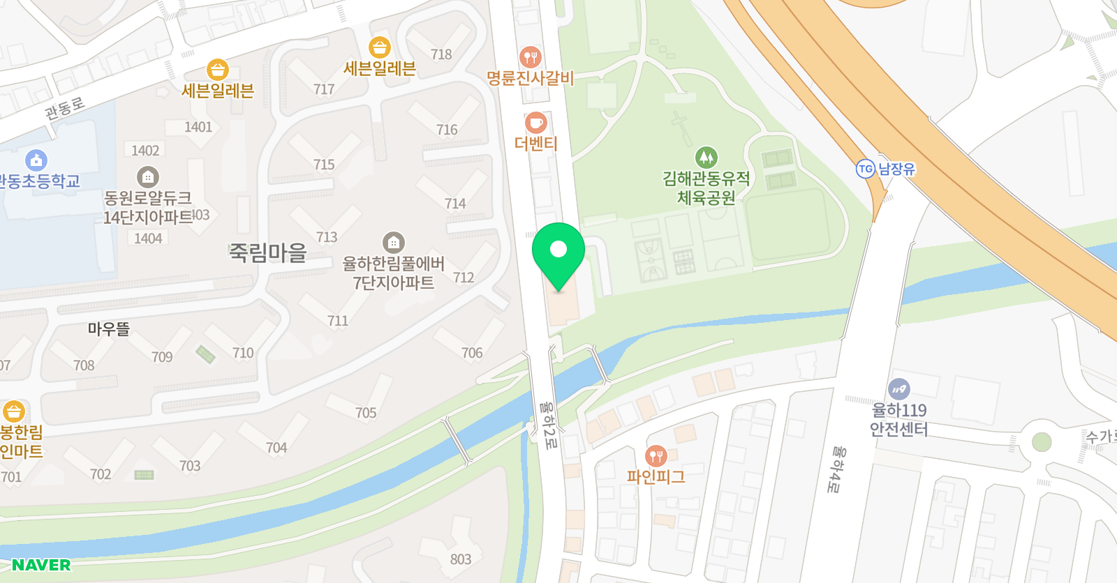 노블스위밍랩 장유율하점 위치
