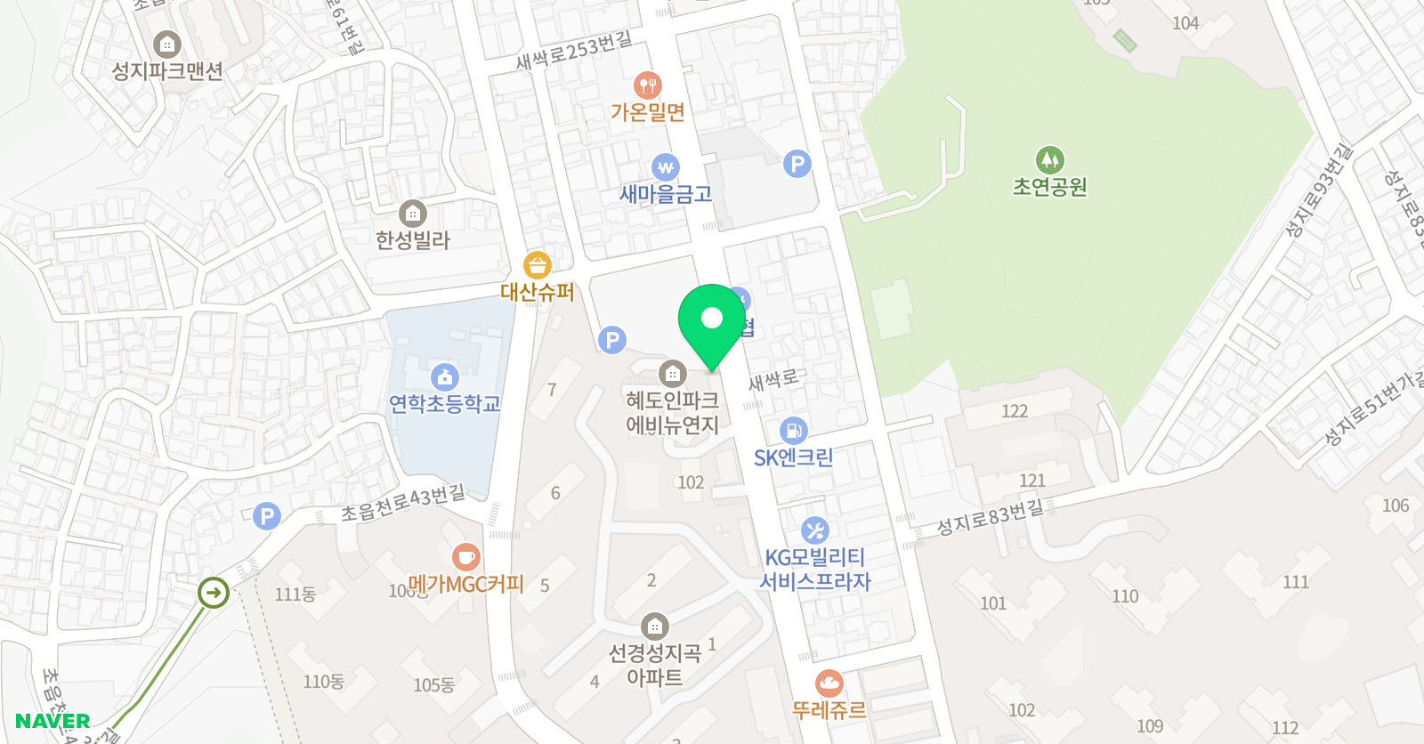 에프엑스 영수전문학원 위치