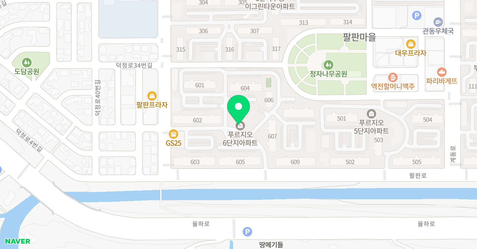 아소비 장유팔판푸르지오6단지점 위치