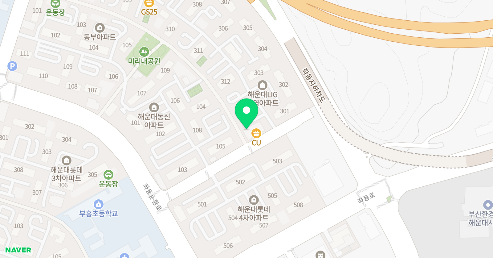 부산대박사 태권도 위치