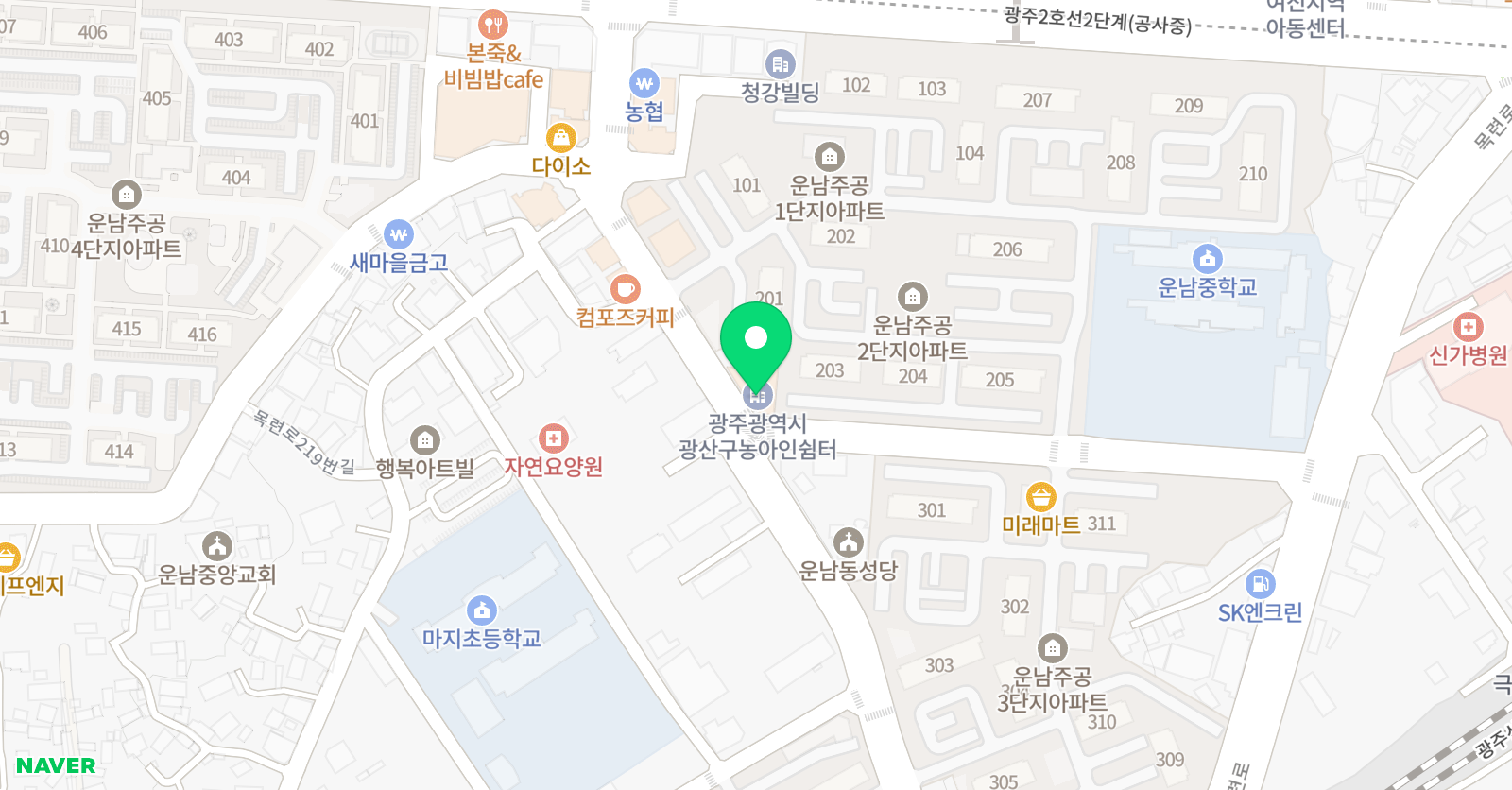 마지 태권도 위치