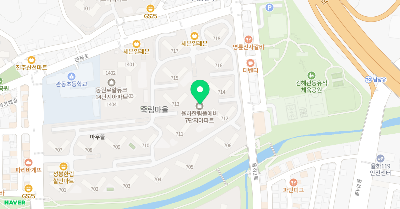 딱풀리는 수학학원 율하한림풀에버점 위치