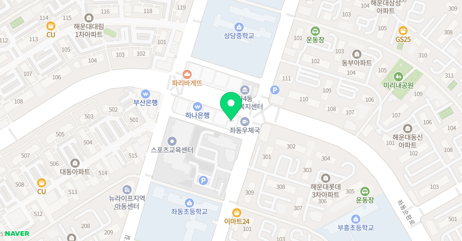 다수인 수학학원 위치