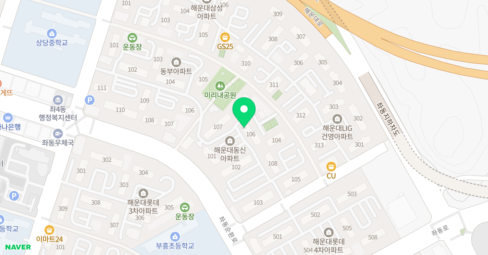 미래엔수학다올 학원 위치