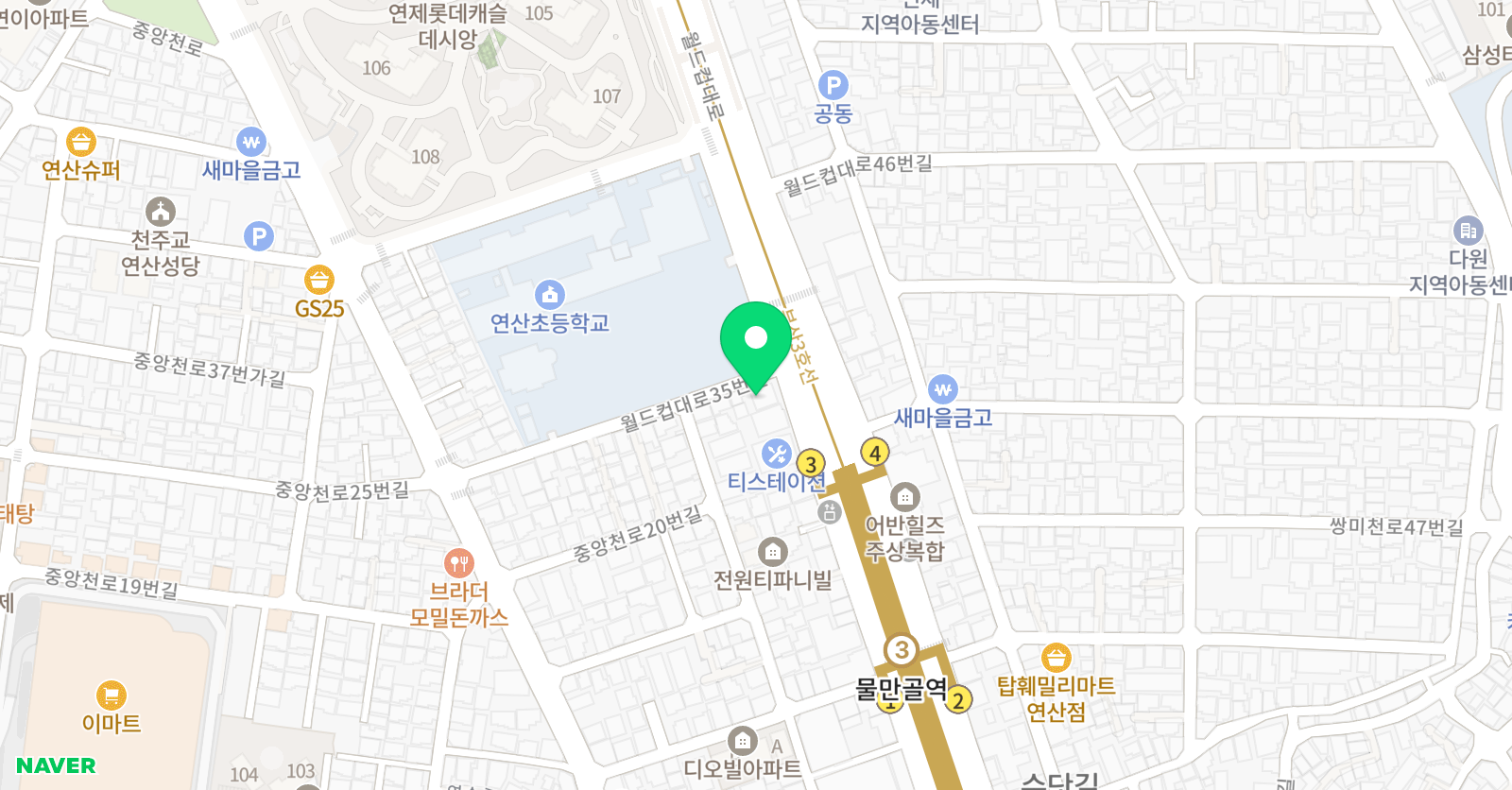 퐁티 미술 위치