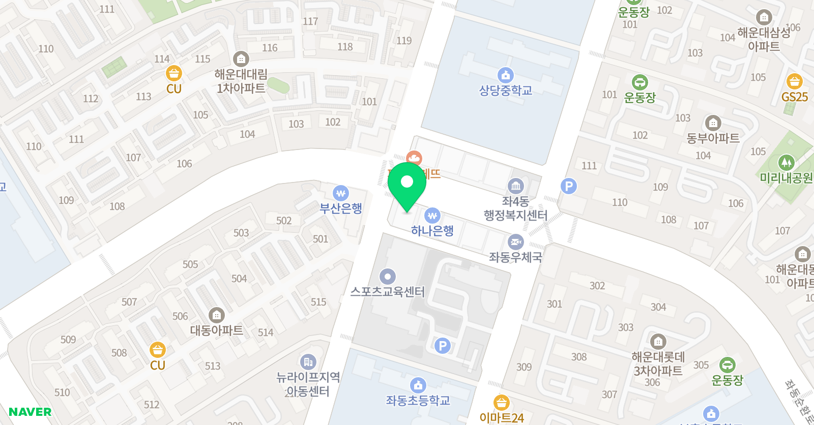 황소 영어수학학원 위치