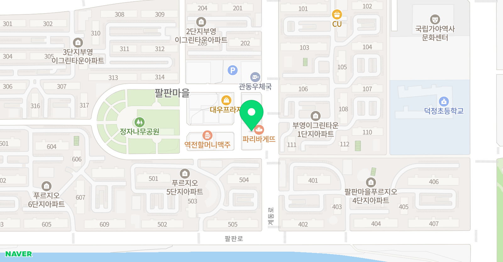스마트해법수학 HJ해법학원 위치