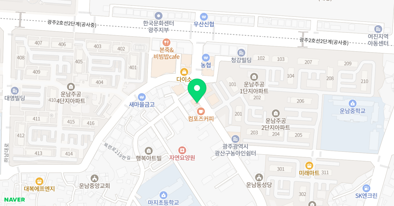 뮤엠 영어 마지캠퍼스 위치