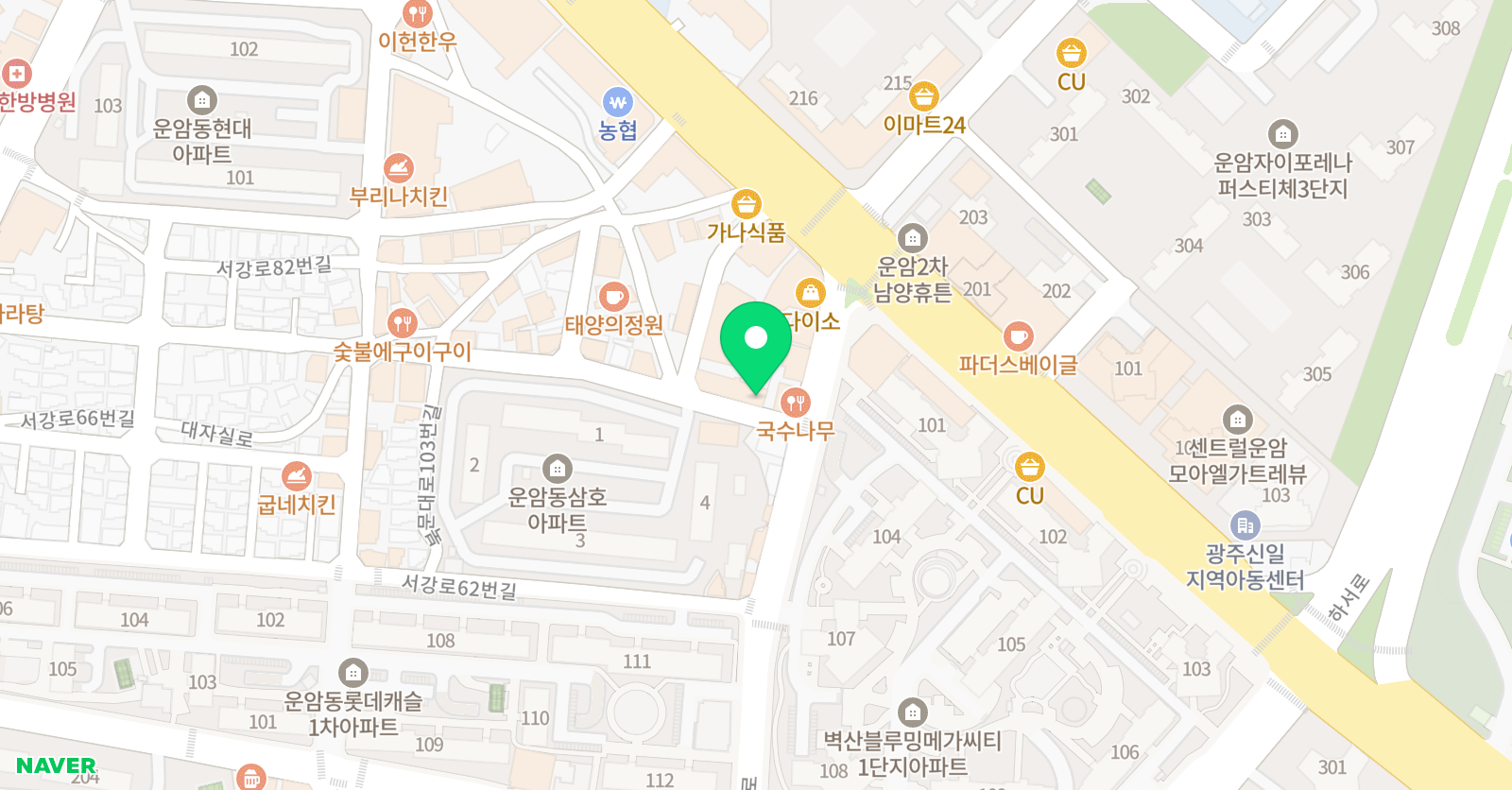 금빛 태권도 위치