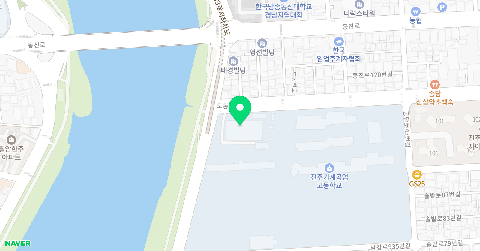 진주 학생 수영장 위치