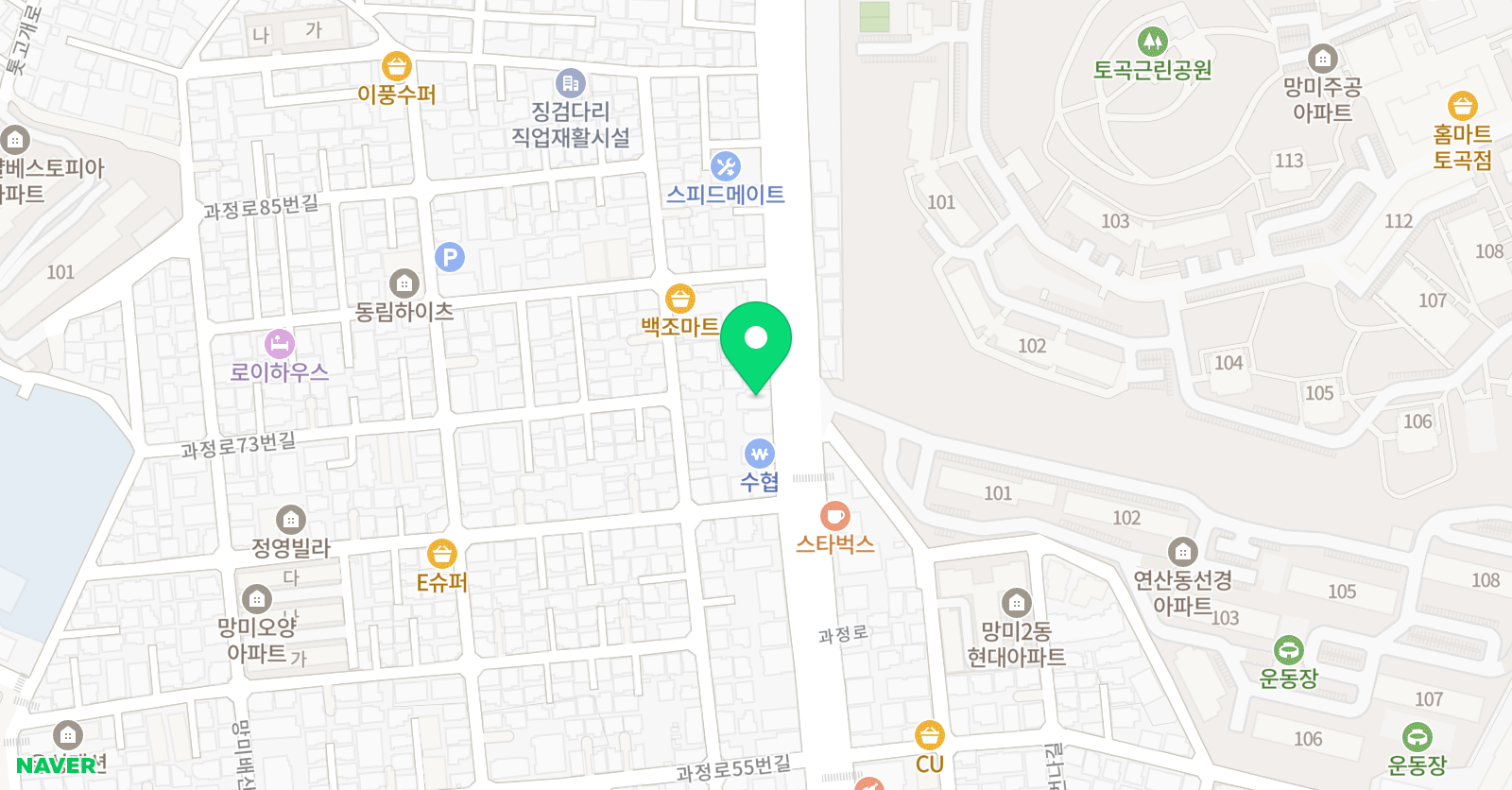 B&B 이지언무용학원 위치