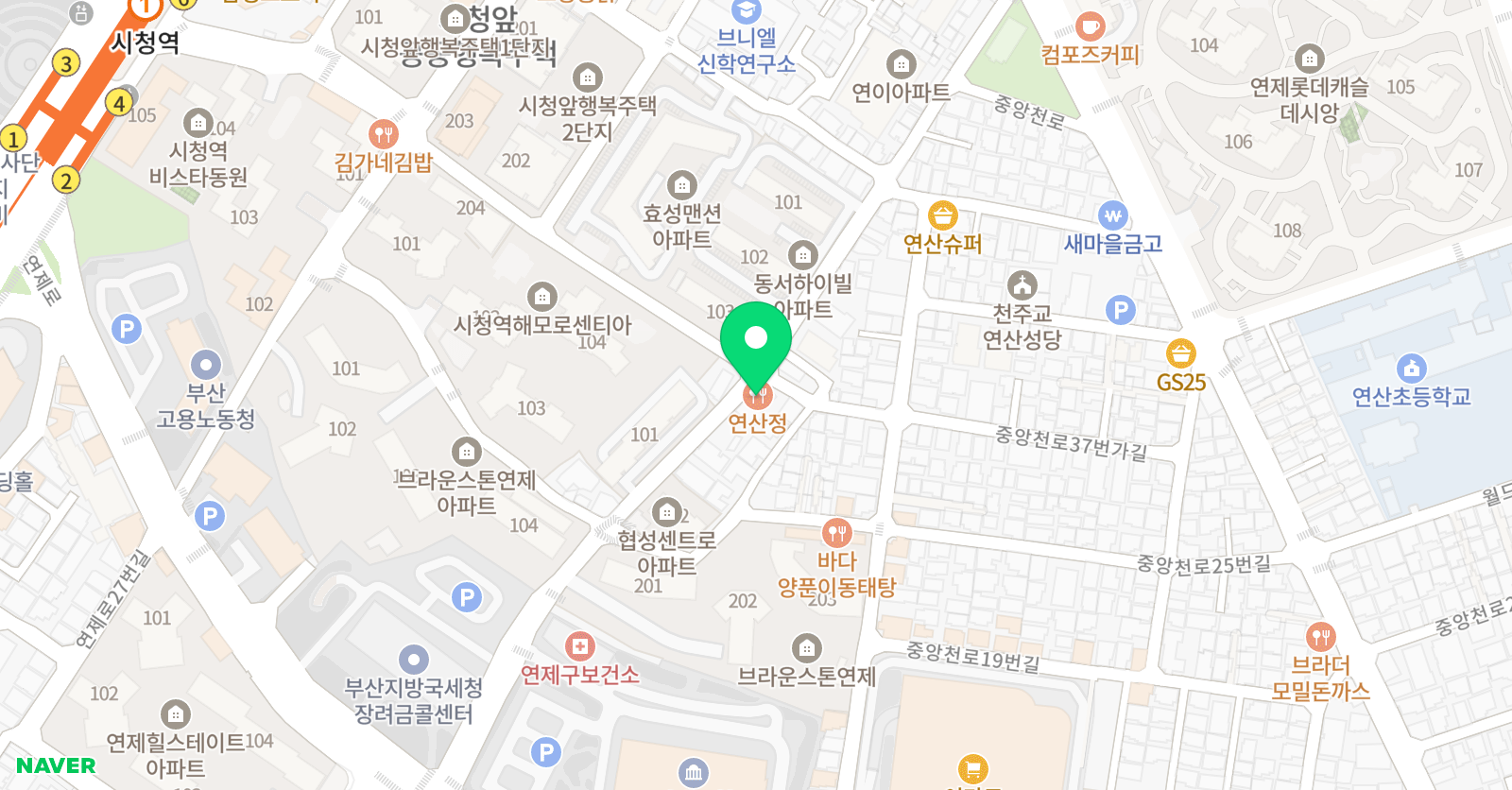 송무 인동명 태권도 위치