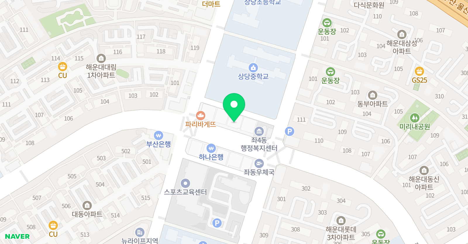 라이즈업 수학학원 위치