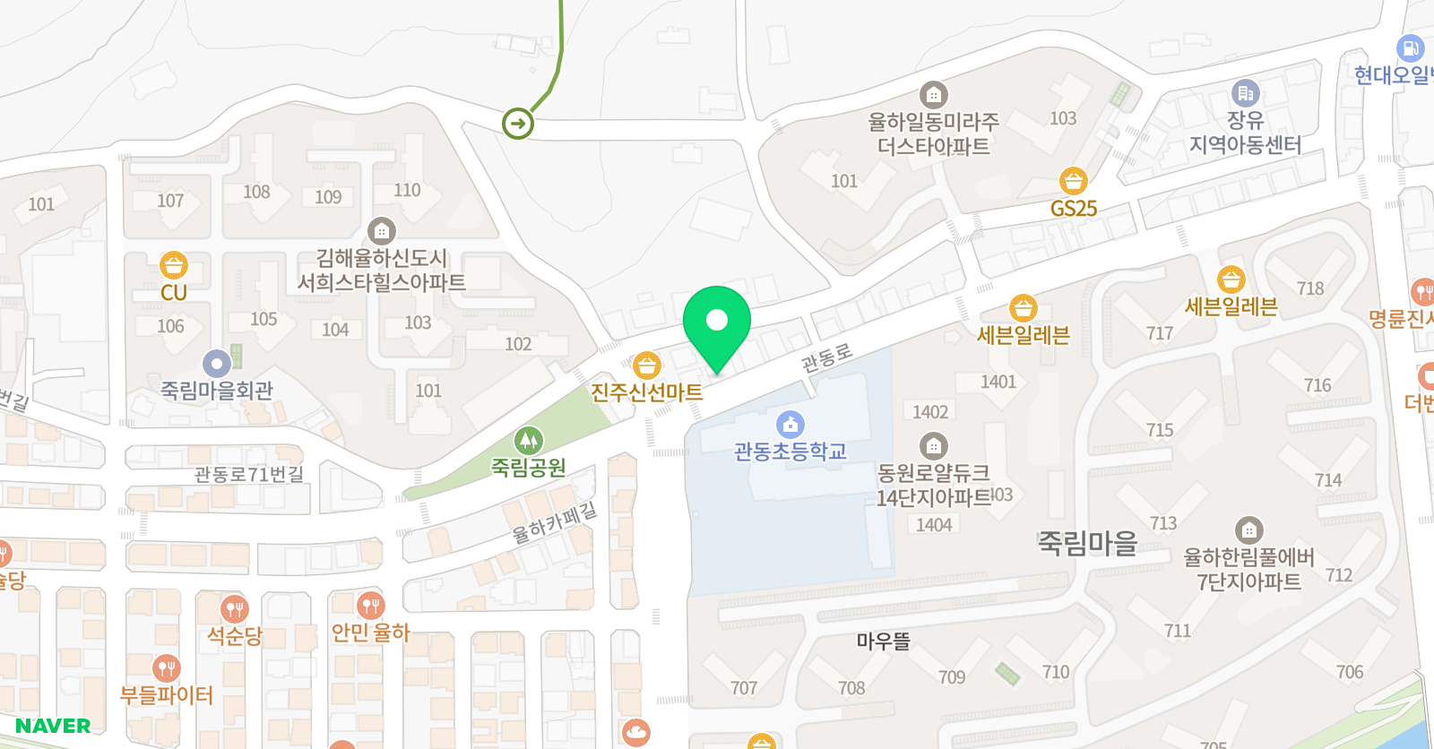 리드인 관동초 강쌤 논술점 위치