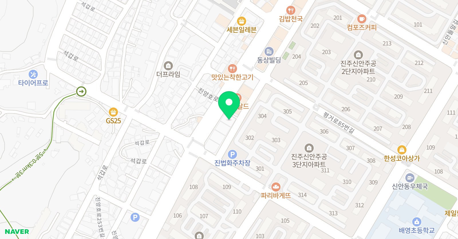 영렘브란트 미술학원 진주직영교육센터 위치