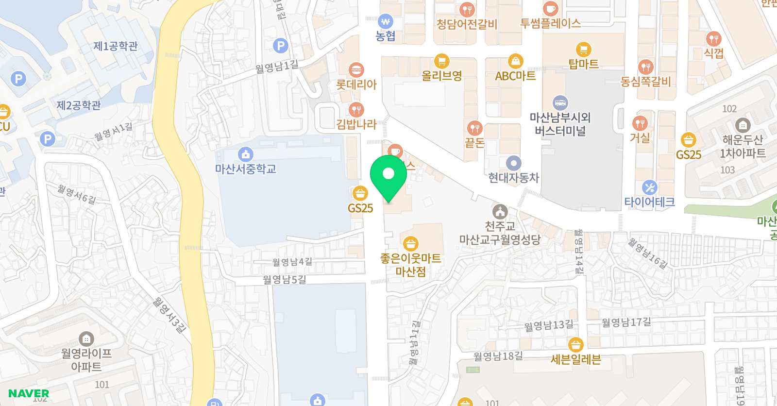 TNS 솔루션 영수학원 위치