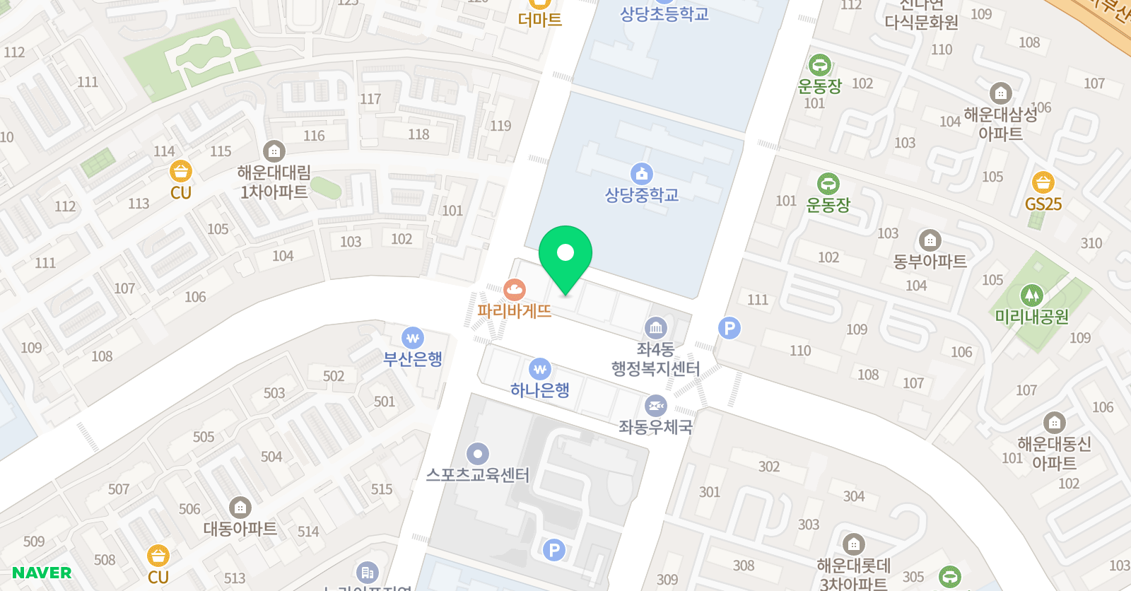 벨어학원 위치