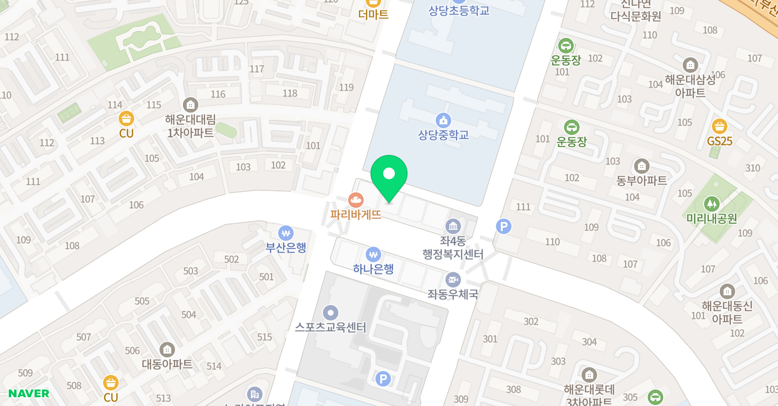 아티쏭 미술학원 해운대 위치