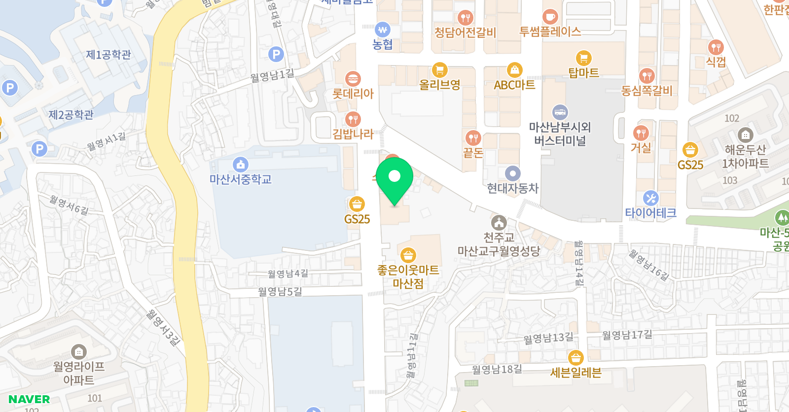 홍 수학 학원 위치