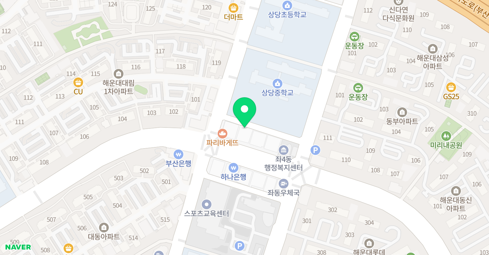 도담학원 프렌잉글리시&미래엔수학 위치