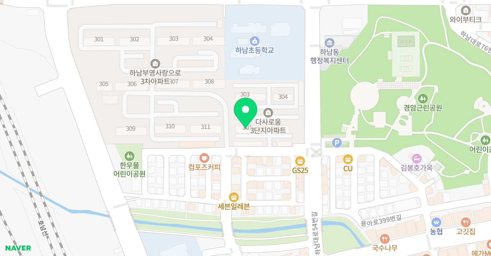 빨간펜 수학의달인 하남부영점 위치