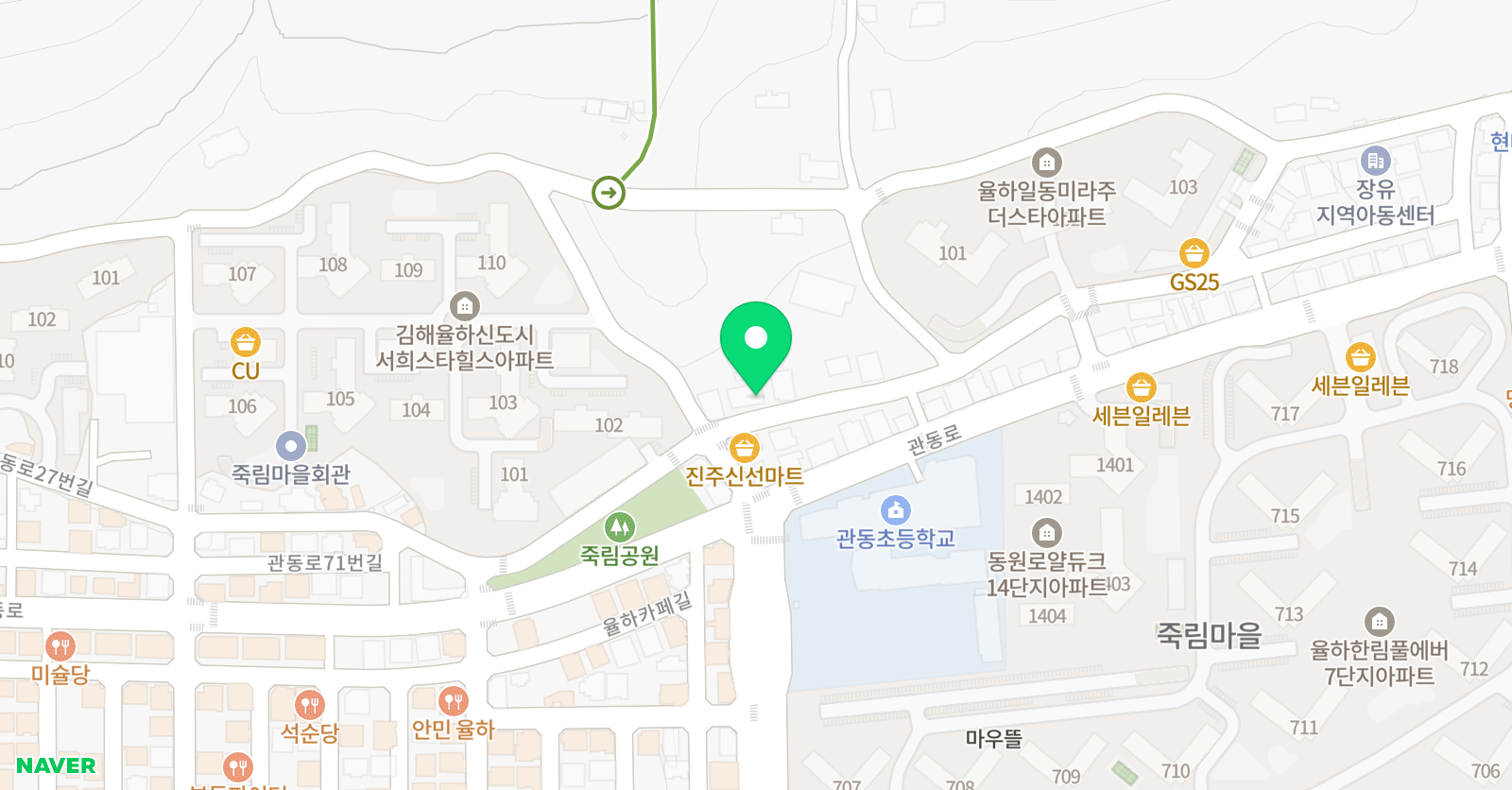 크리아트 김해 율하 스타힐스 원 위치