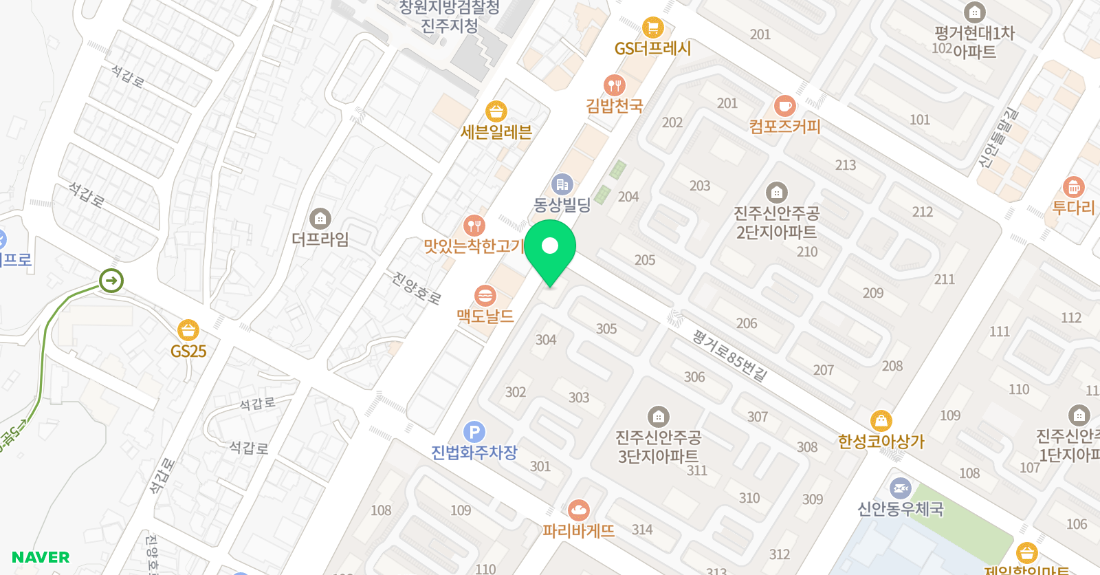 윤선생우리집앞영어교실 신안주공3차점 위치