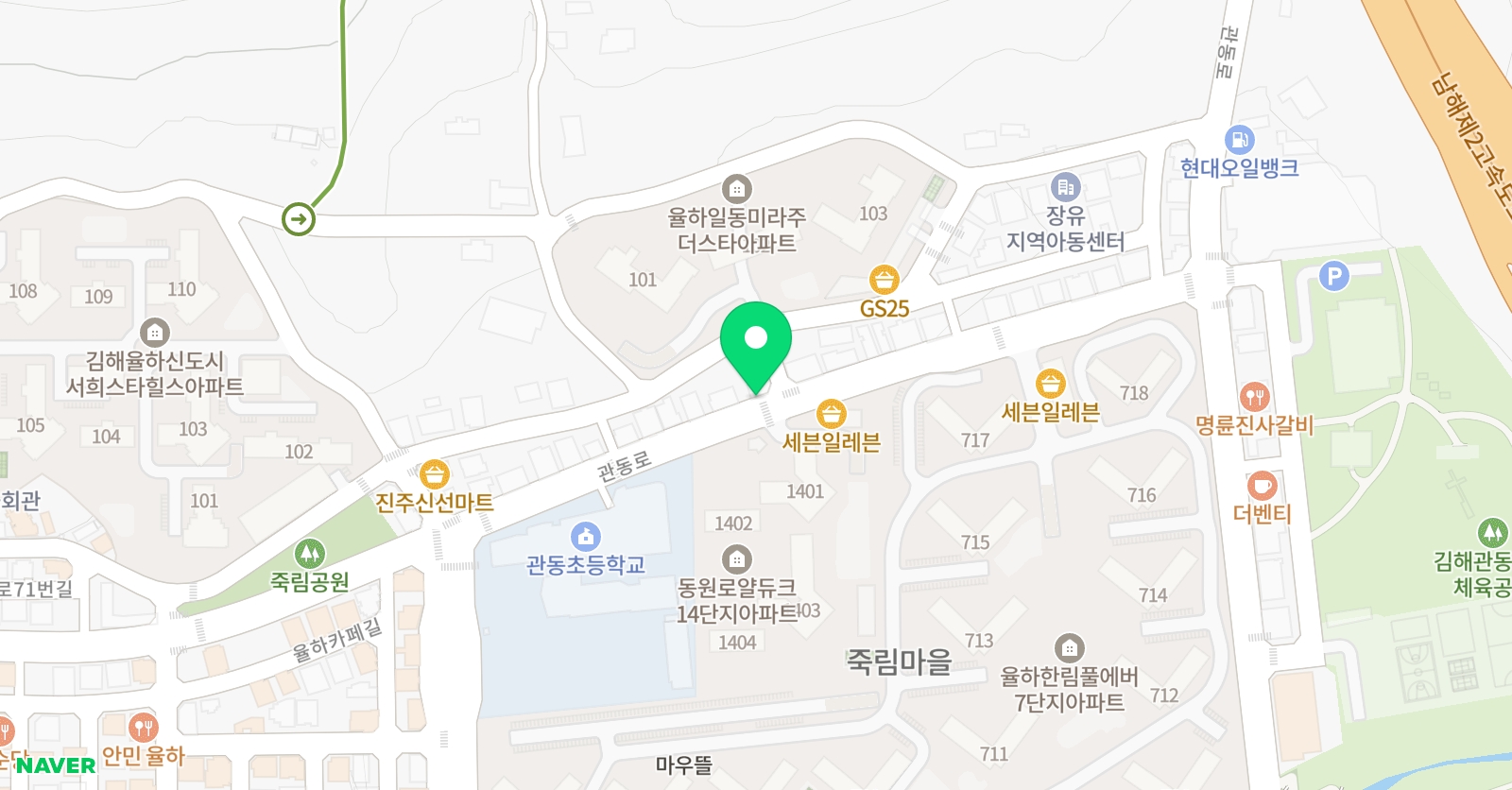한우리 독서토론논술 학원 위치