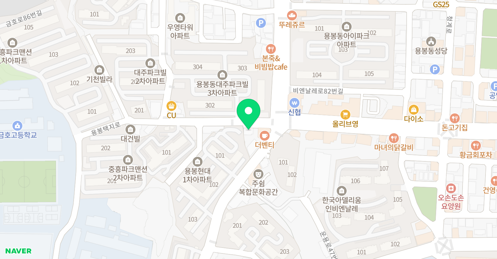 영재사관 학원 위치