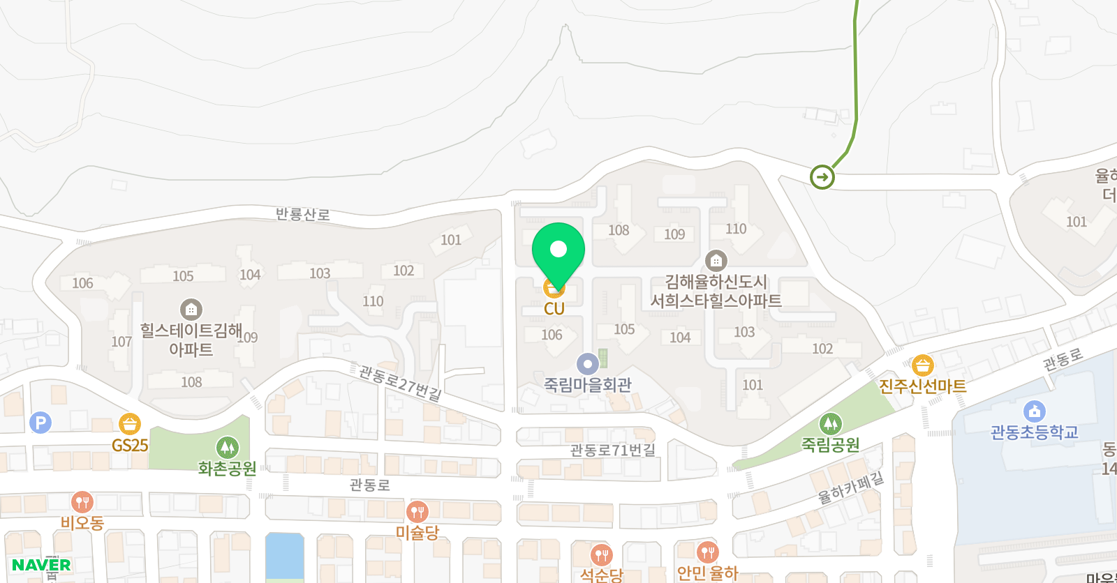 푸른빛 태권도장 위치