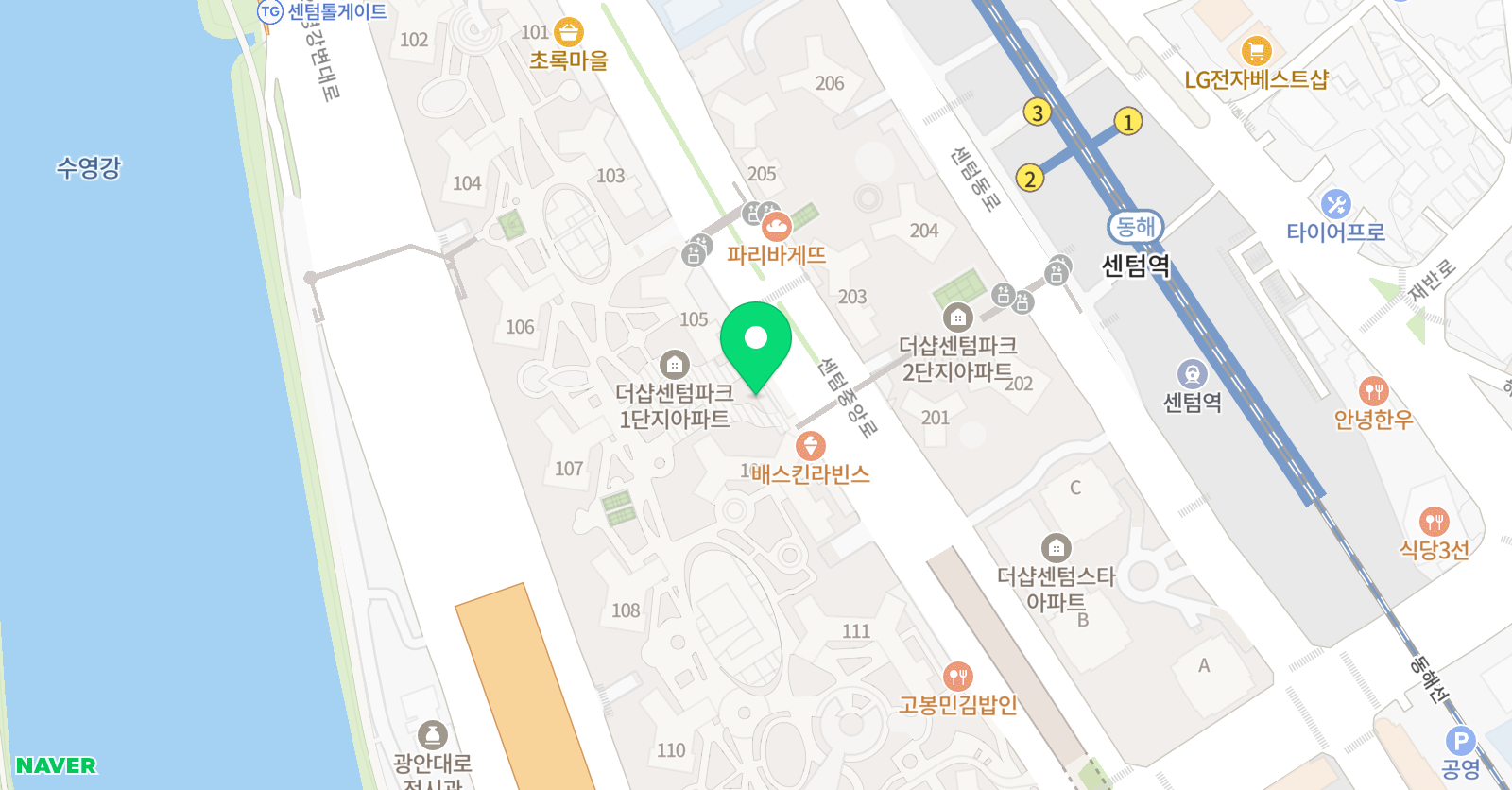 RCA 센텀 음악학원 위치