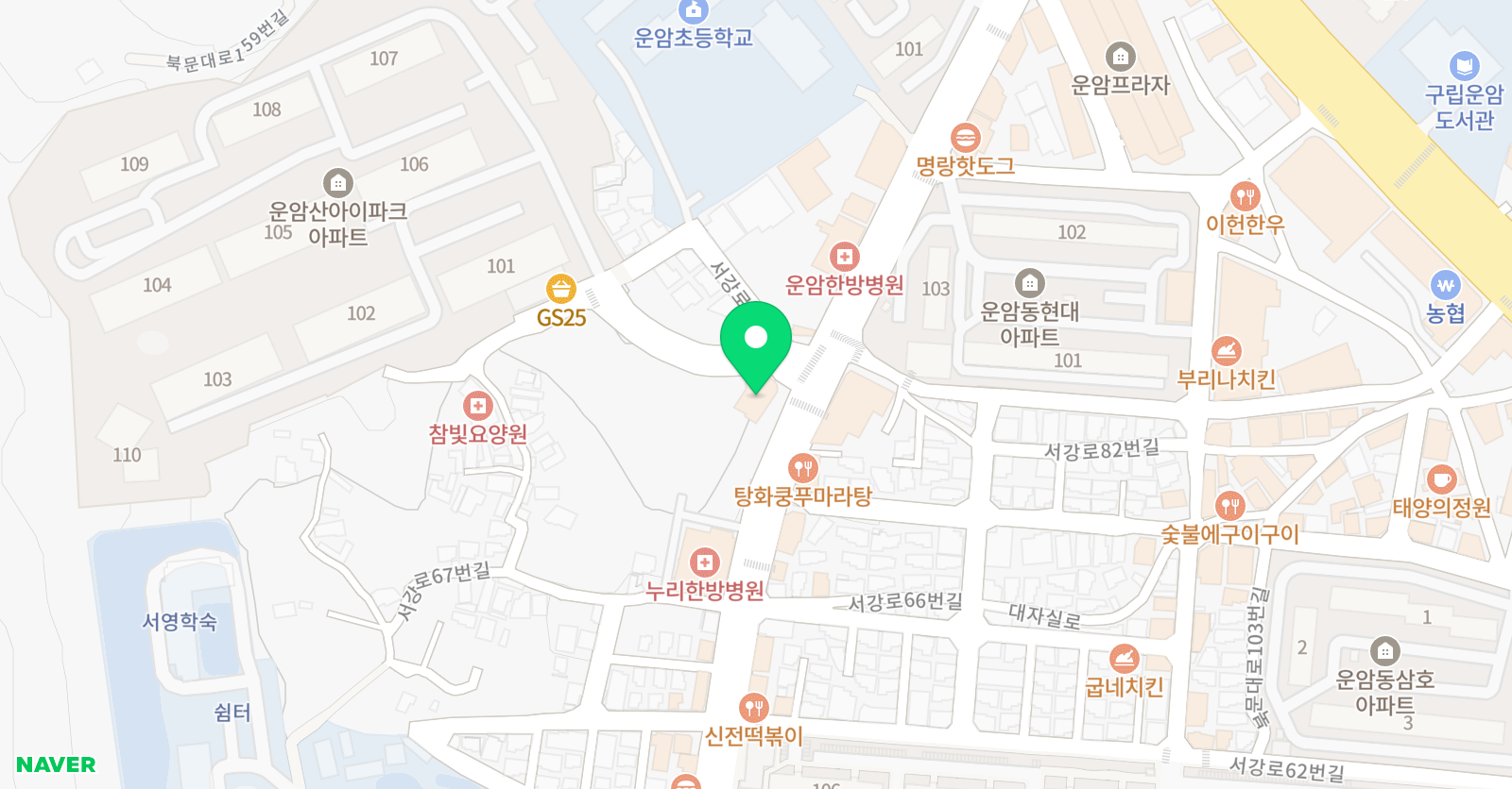 뮤즈아트홀 필아트미술학원 위치