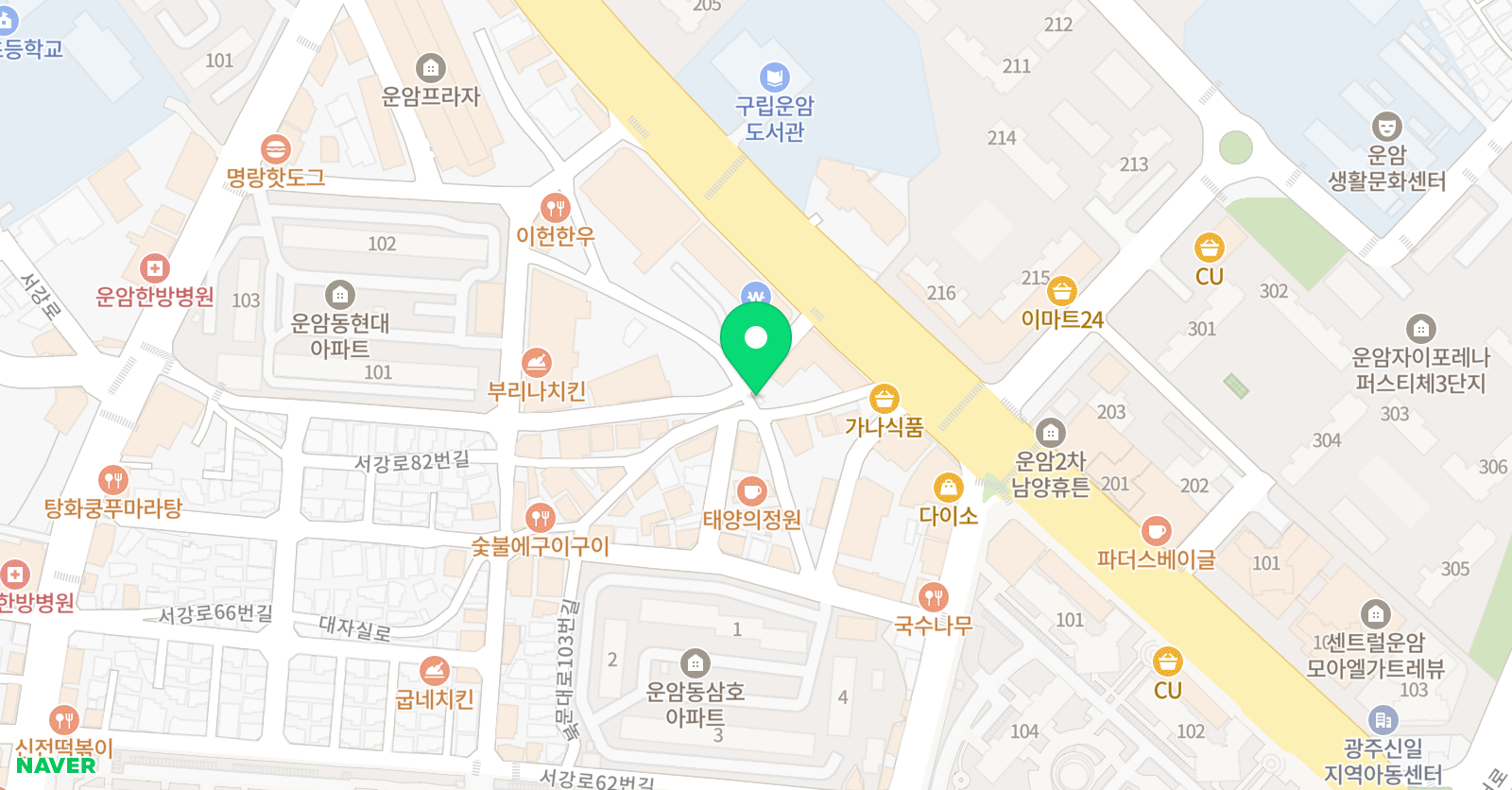 알파수학학원 위치