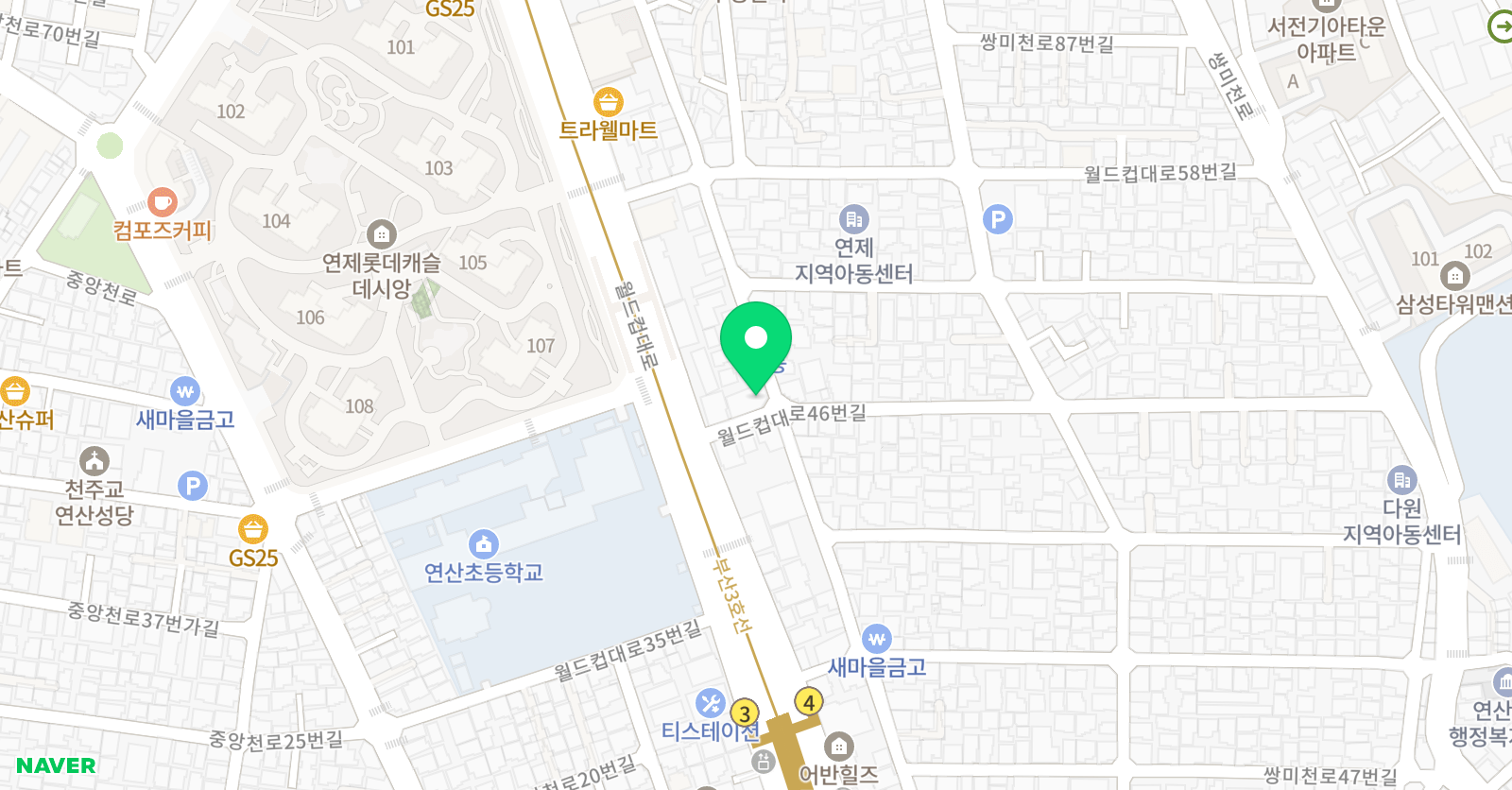일등 수학영어 위치