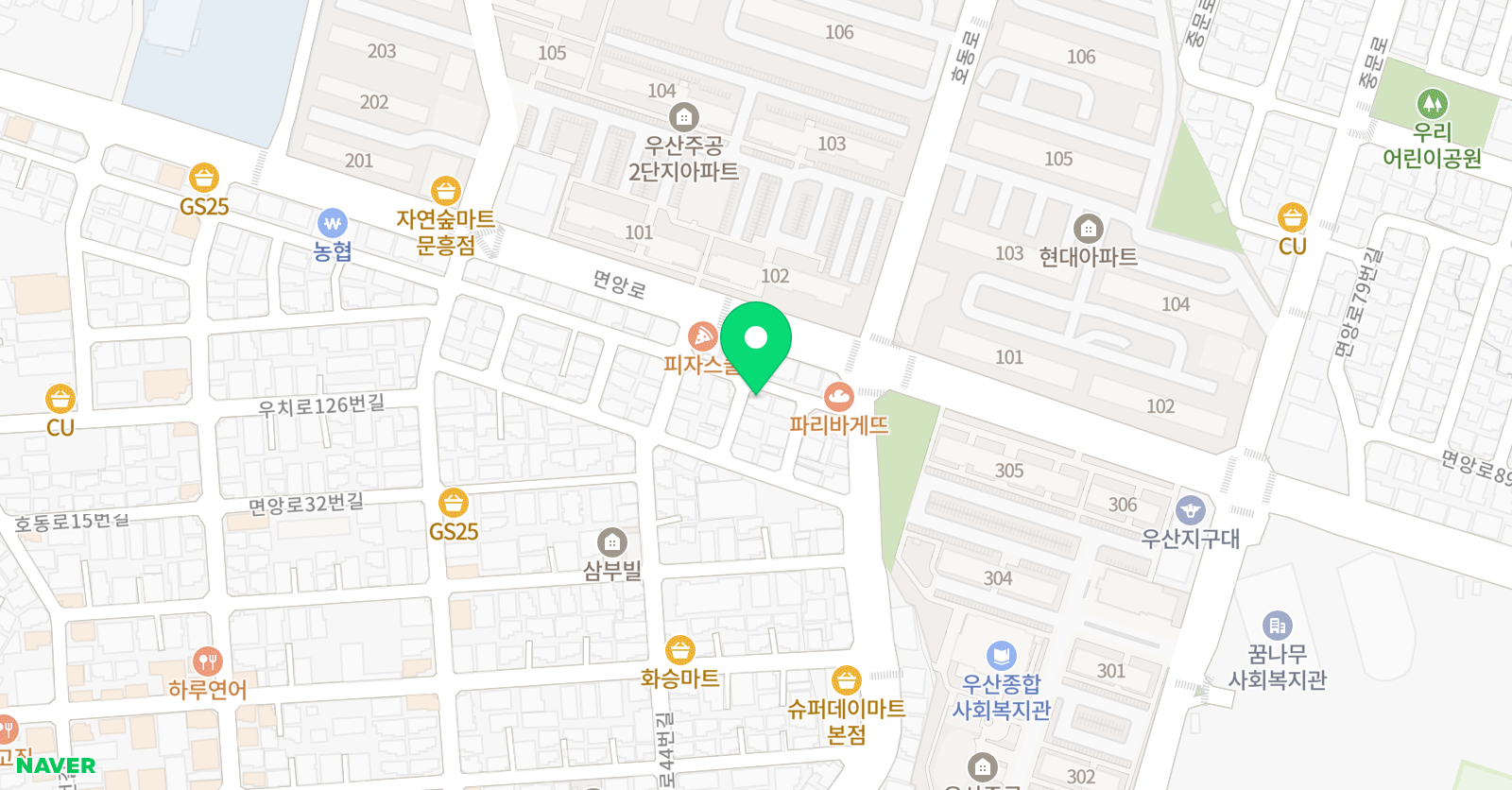 한길학원 위치