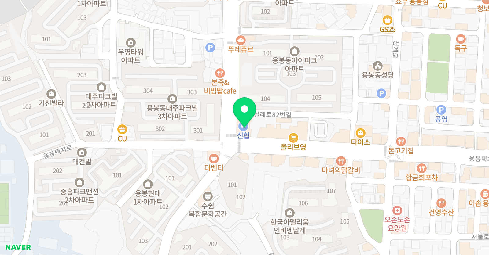 토킹클럽 어학원 광주 용봉 캠퍼스 위치