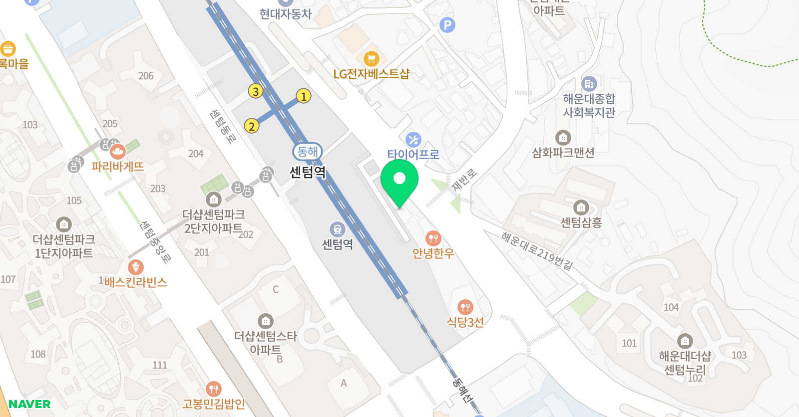 베스트성빈 태권도 위치