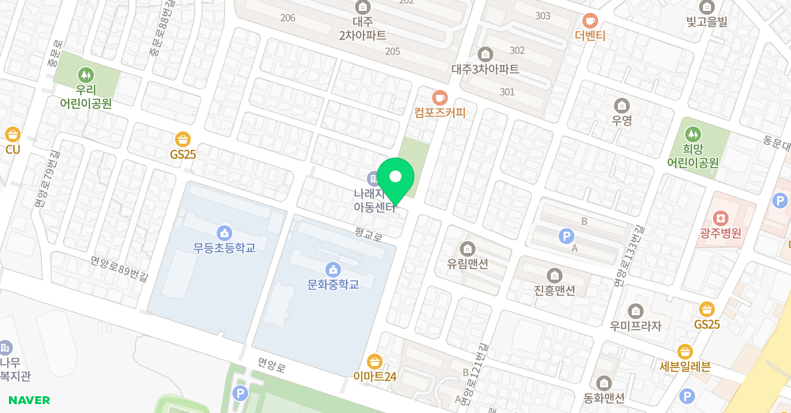 정선생 수학 독서논술 위치