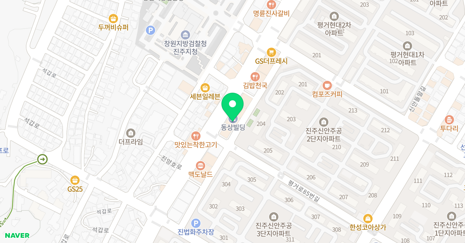 생각iN 수학과학학원 위치