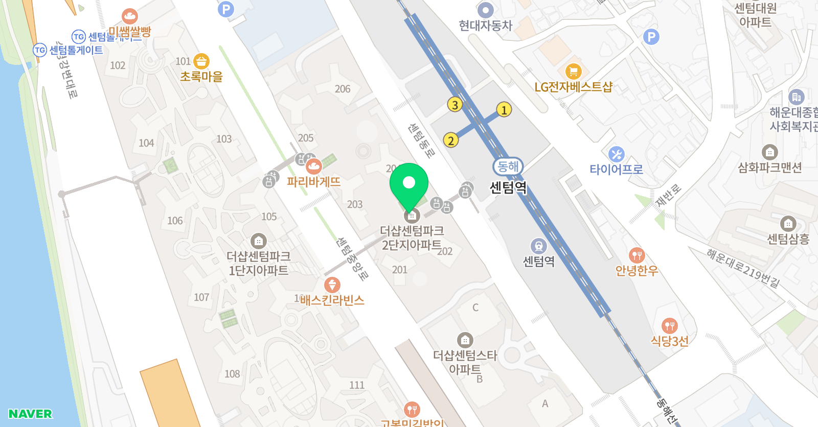 센텀CEE 어학원 위치
